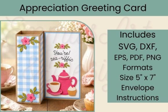 Appreciation Greeting Card SVG Template