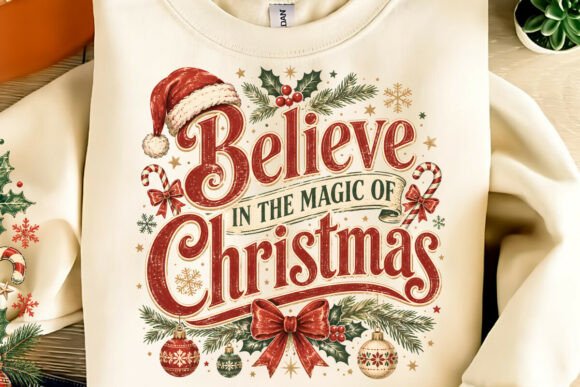 Believe in the Magic of Christmas PNG