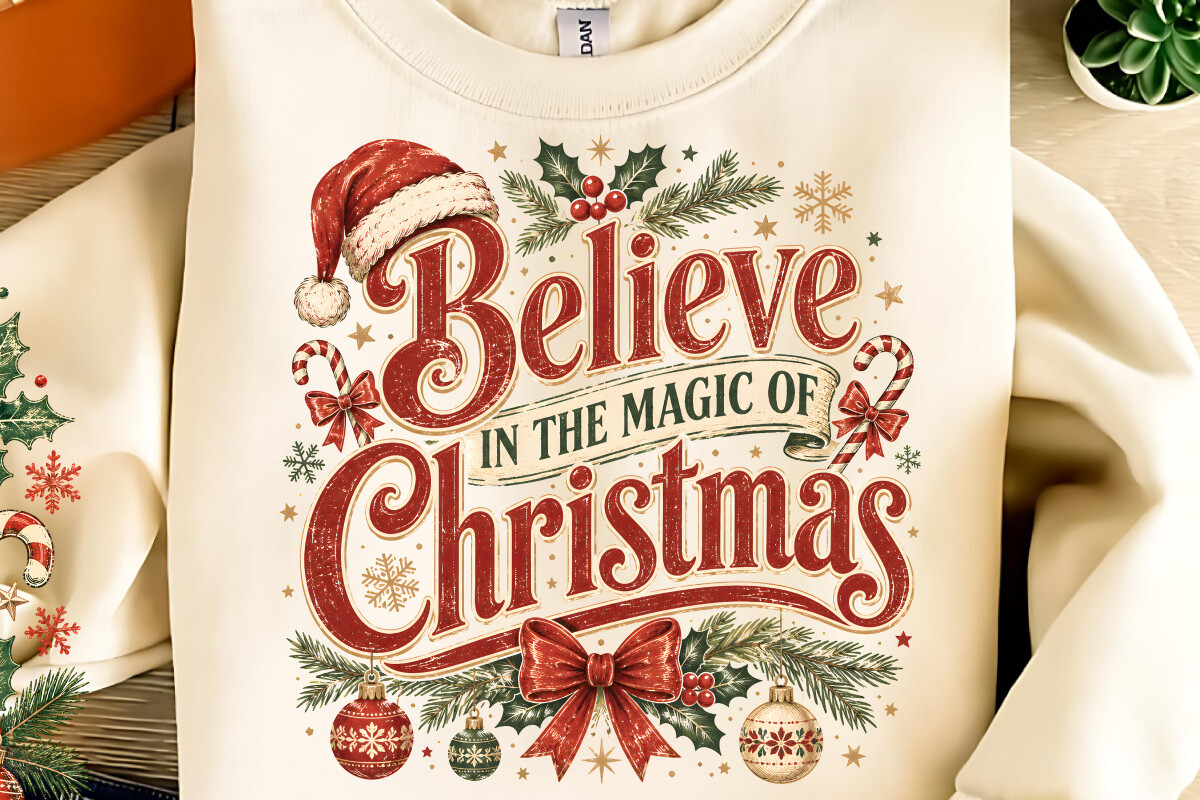 Believe in the Magic of Christmas PNG