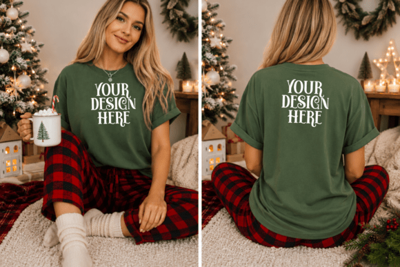 CC1717 Christmas Front and Back Mockup
