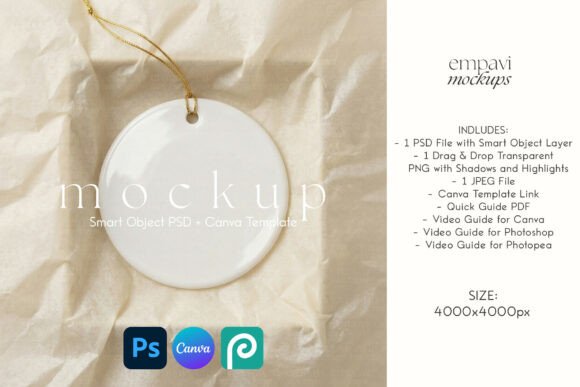 Christmas Ornament Mockup