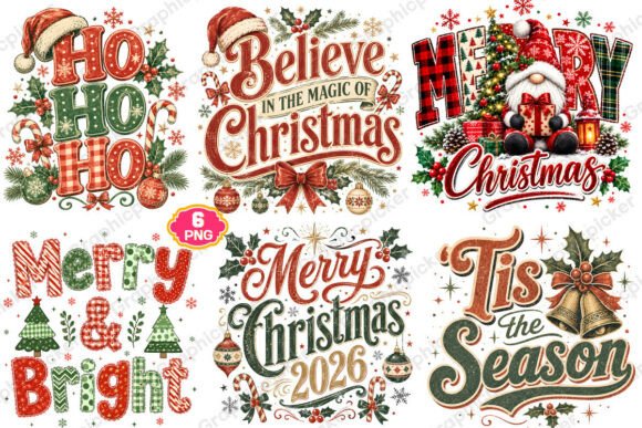 Christmas PNG Bundle, Trending Christmas