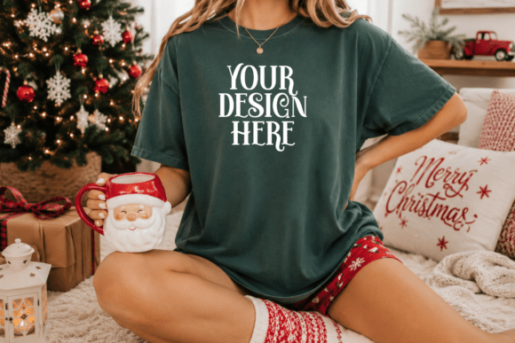 Comfort Colors 1717 Christmas Mockup