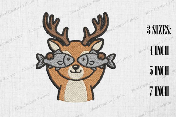 Cute Deer with Fish
