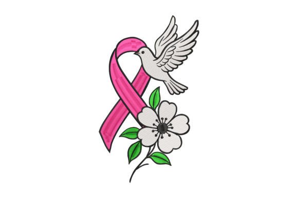 Dove and Pink Ribbon