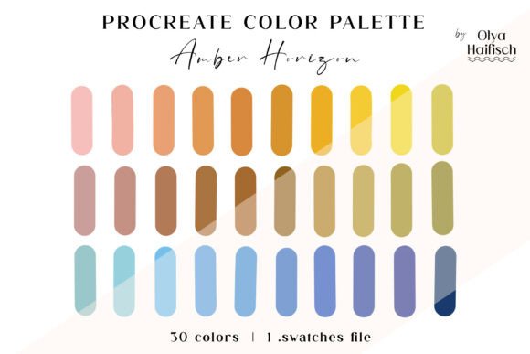 Earthy Vintage Procreate Color Palette