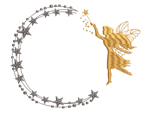 Fairy Moon and Stars Wreath