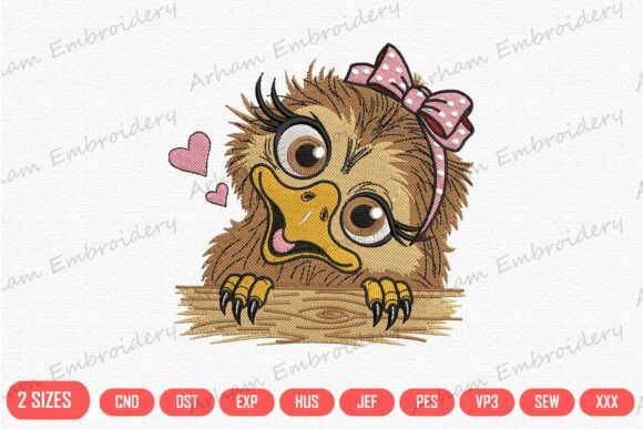 Funny Ostrich Girl