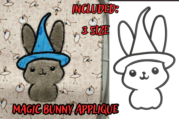 Magic Bunny Applique