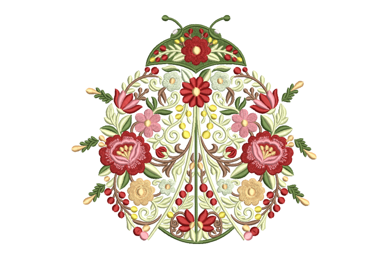 Ornate Floral Ladybug