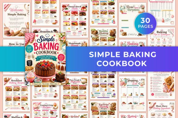 Simple Baking Cookbook KDP Interiors