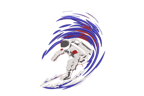 Space Surfing Astronaut – Fun Fantasy