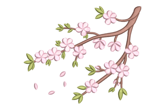 Spring Cherry Blossom Branch