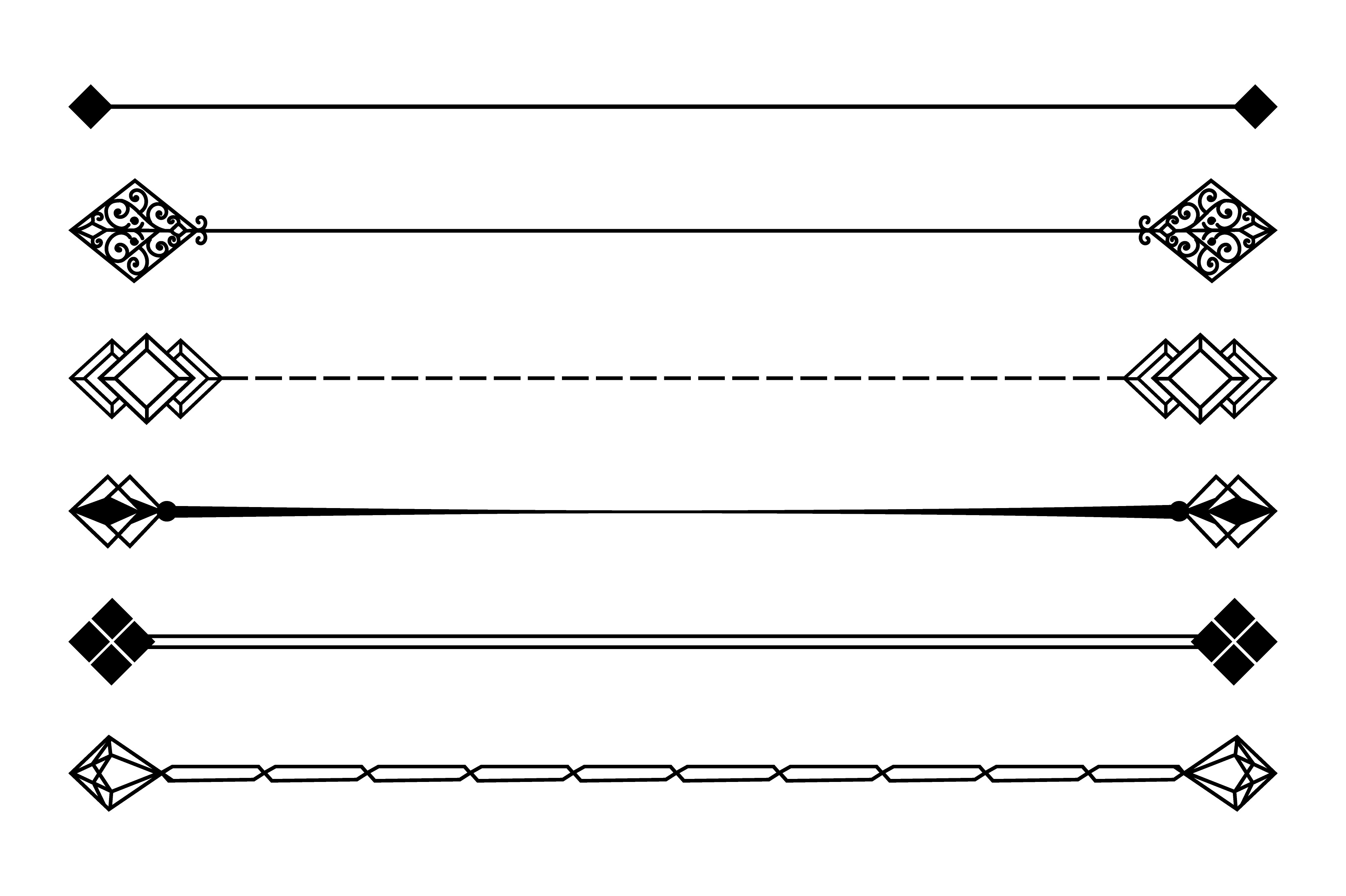 Thin Straight Horizontal Divider Line