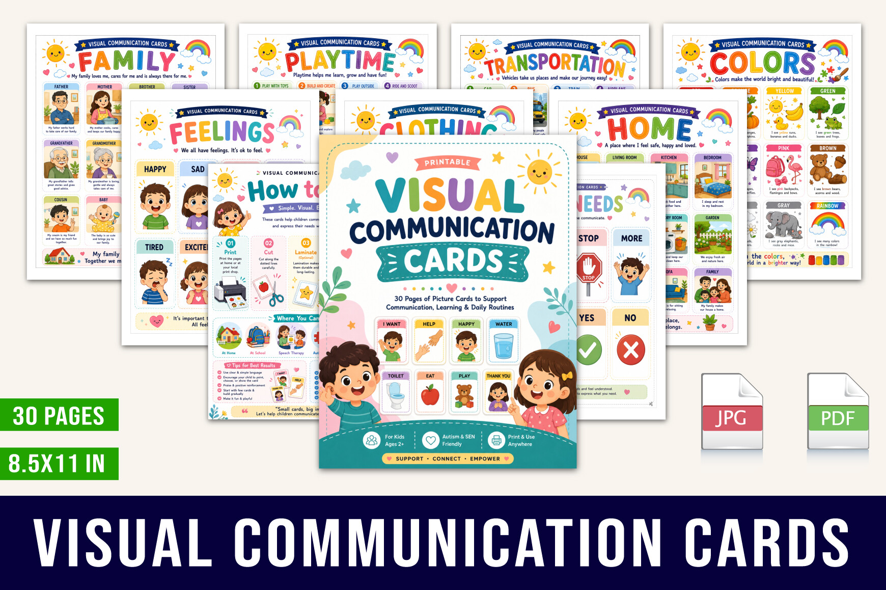 Visual Communication Cards