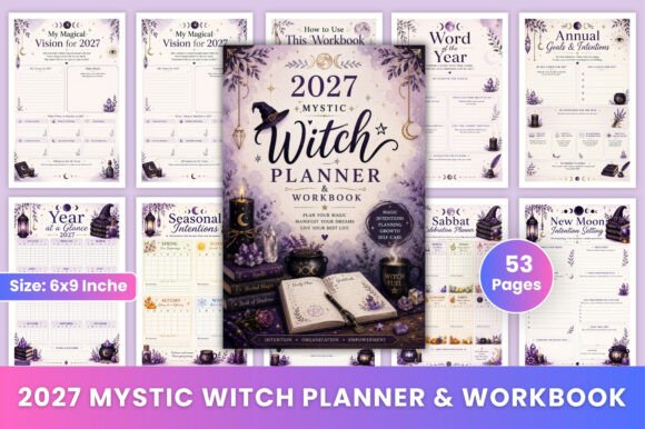 2027 Mystic Witch Planner & Workbook