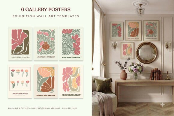 Art Nouveau Botanical Gallery Posters
