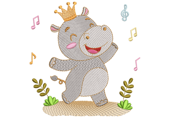 Baby Musical Hippo Design