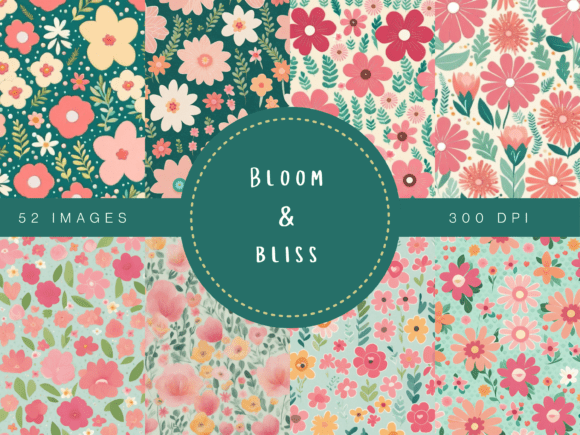 Bloom & Bliss – Whimsical Floral Backgro