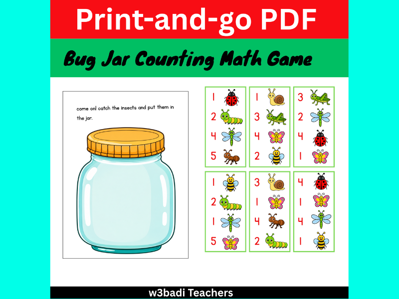 Bug Jar Counting Math Game | Number