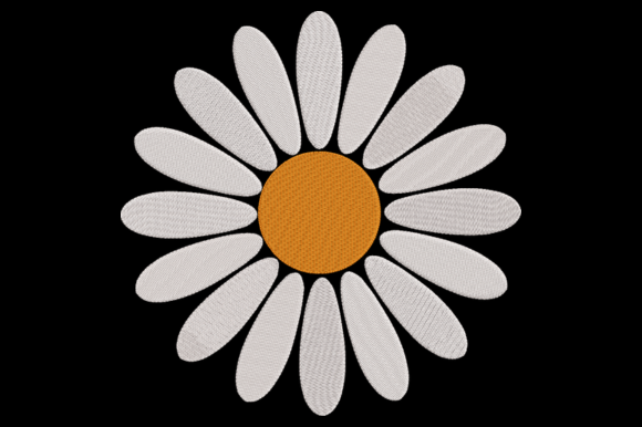 Daisy Flower Embroidery Design