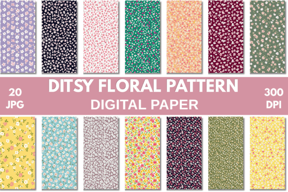 Ditsy Floral Seamless Pattern
