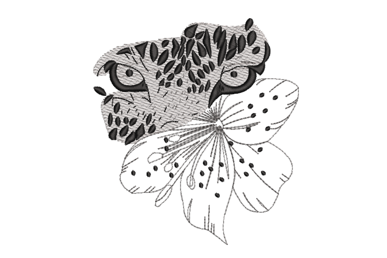 Dotted Owl & Flower