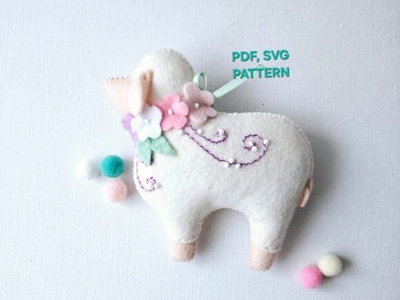 Easter Sheep Pattern, Farm Animals DIY