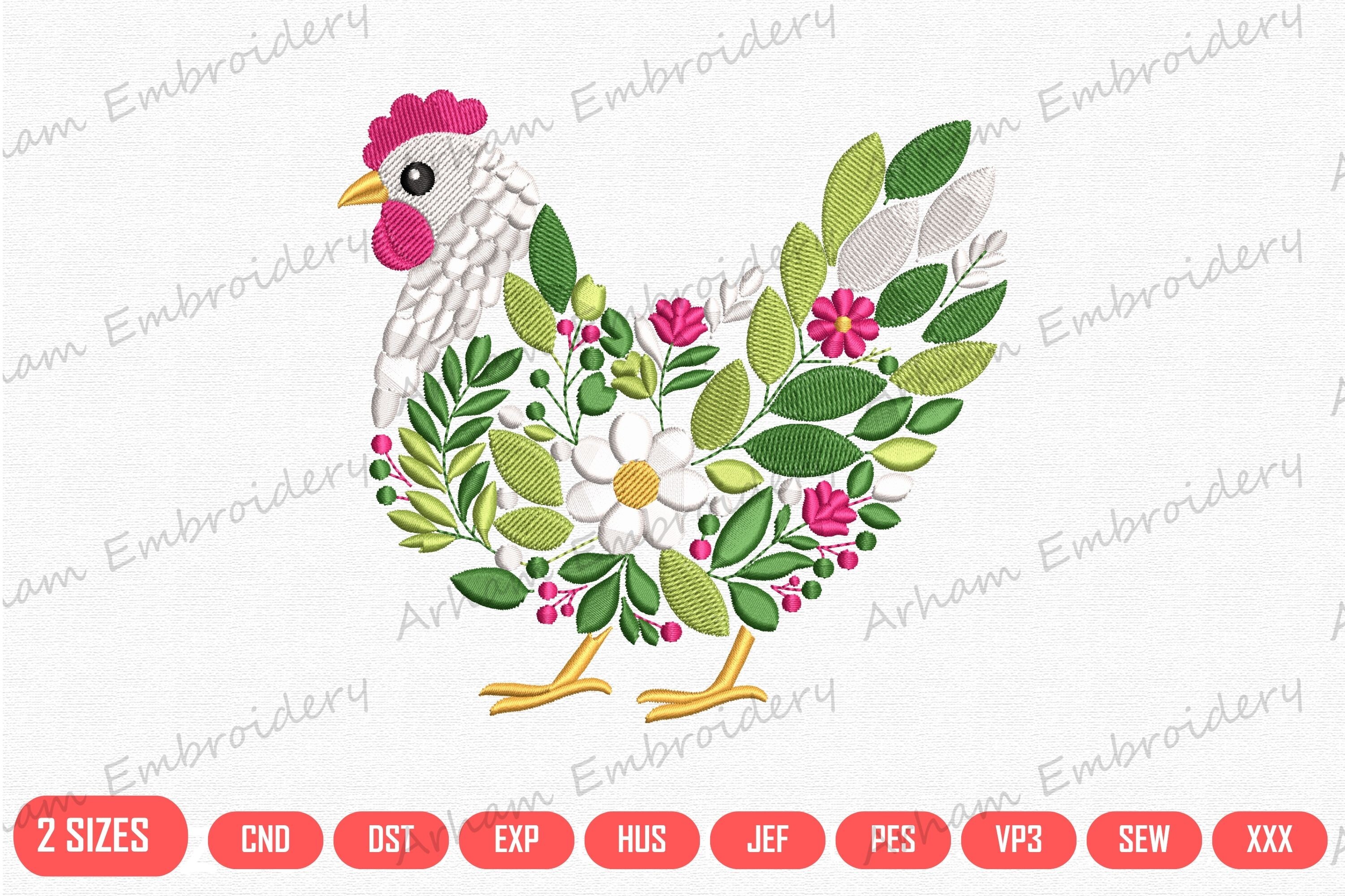 Floral Chicken