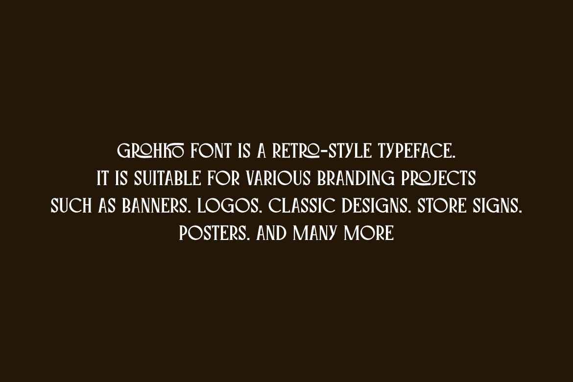 Grohko Font - photo 5