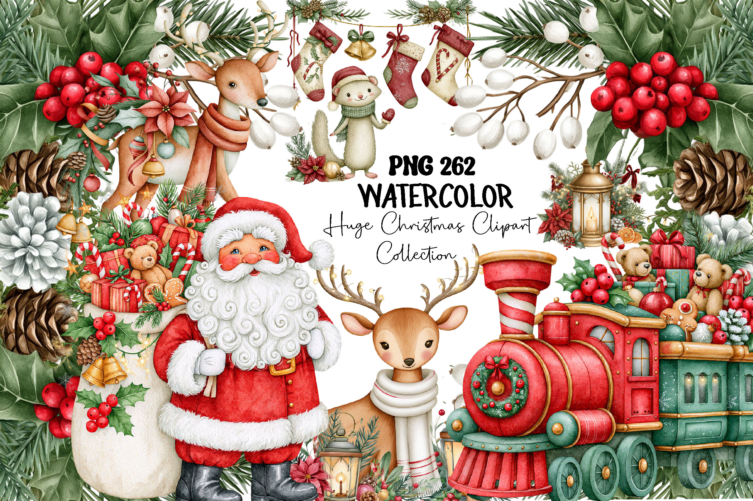 Huge Christmas Clipart Collection - photo 1
