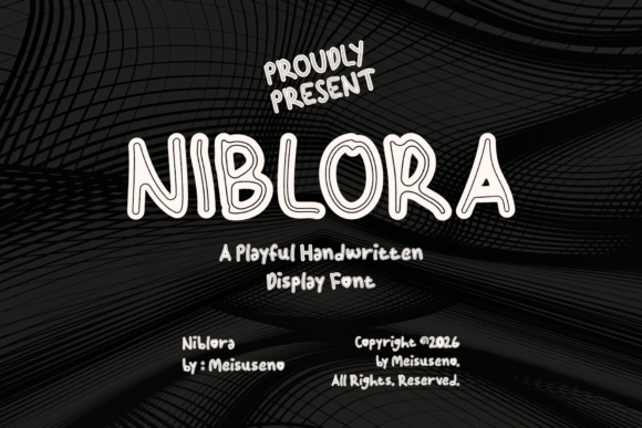 Niblora Font - Bubble Lettering Fonts