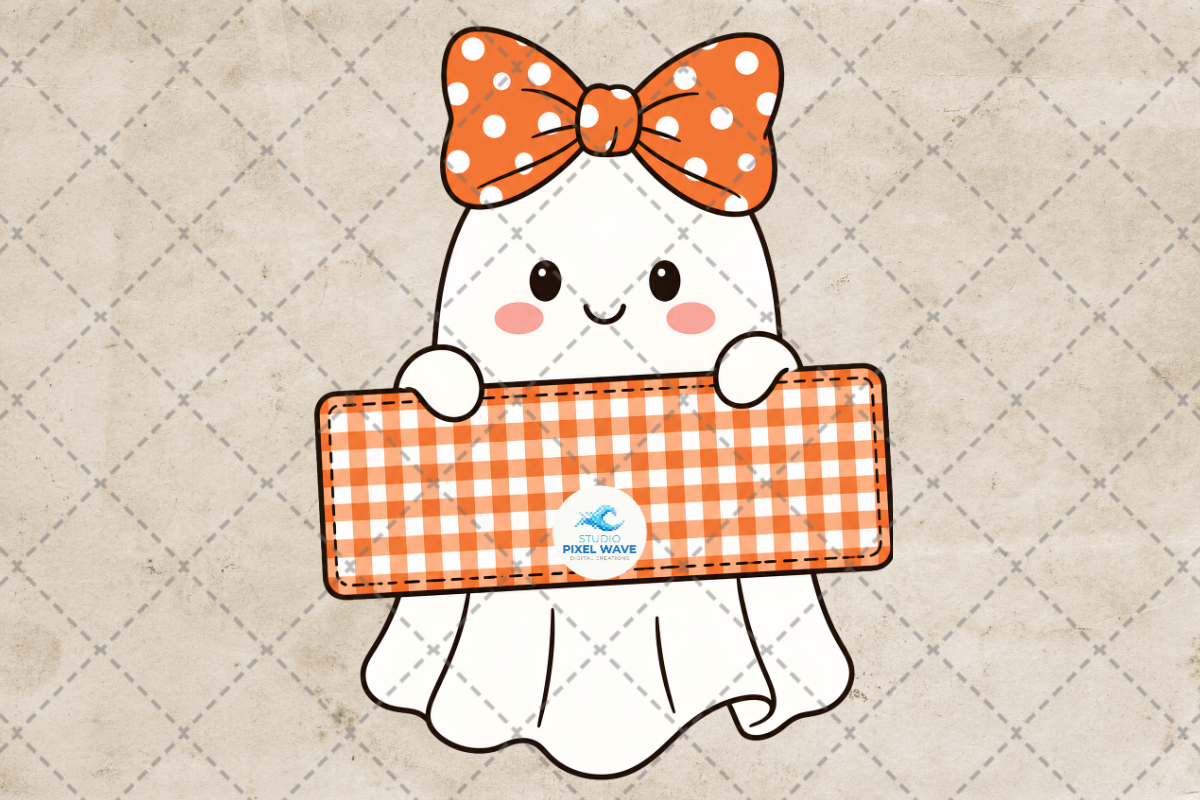 Personalized Halloween Ghost Girls Png