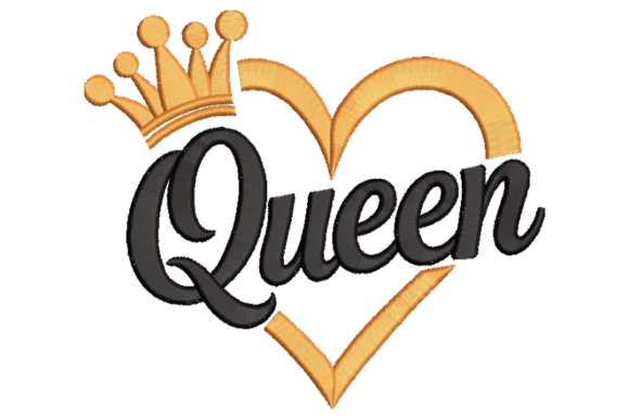 Queen Crown Embroidery Design