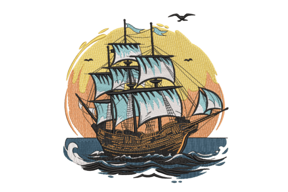 Sailing Ship Sunset