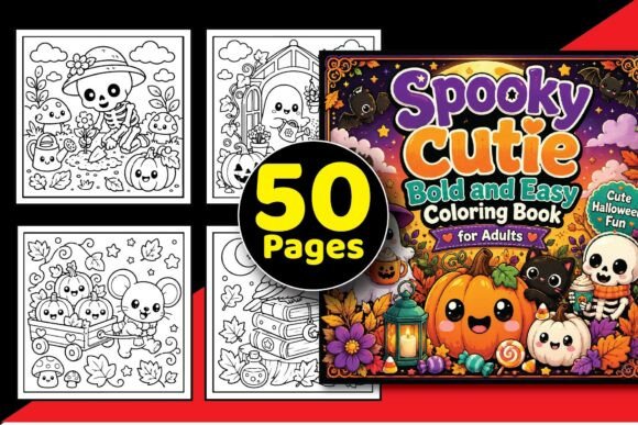 Spooky Cutie Coloring Book Bundle