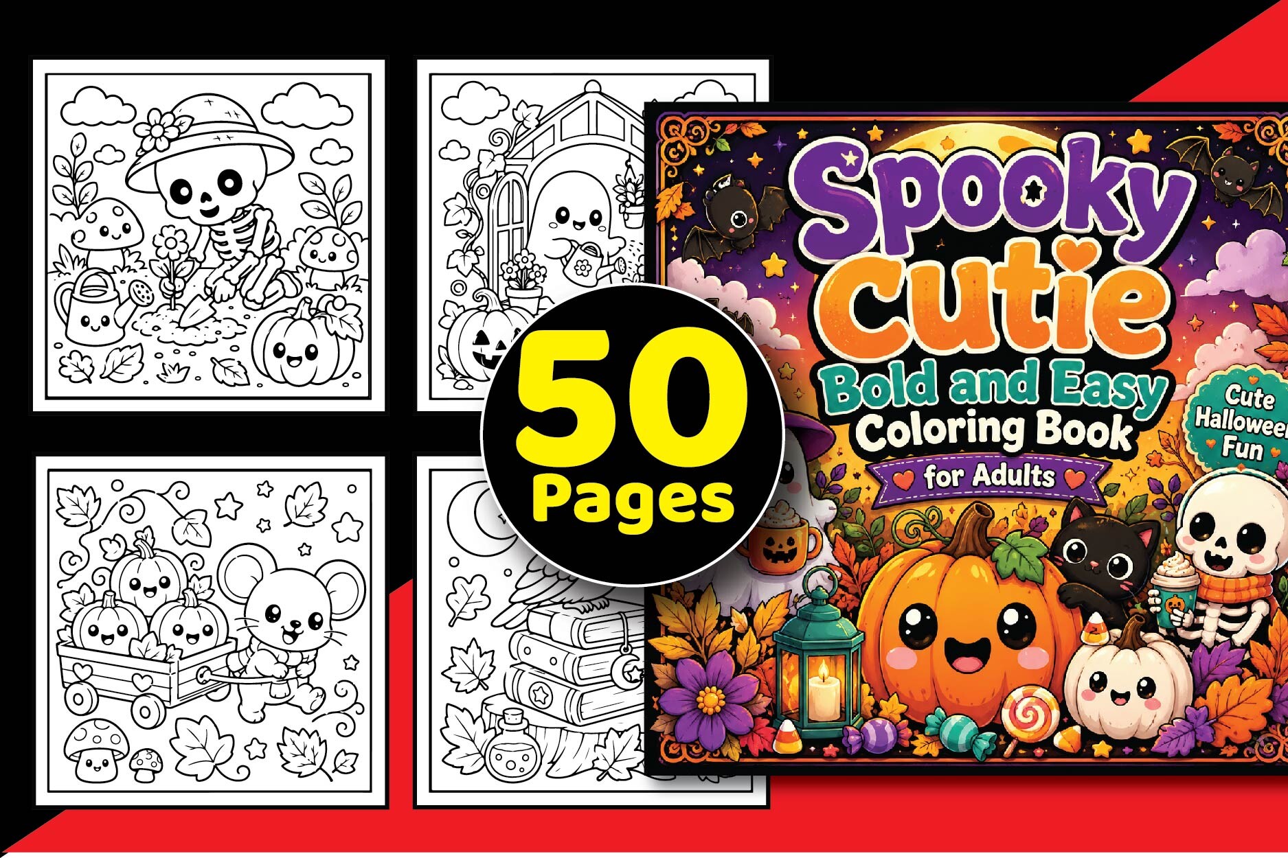 Spooky Cutie Coloring Book Bundle