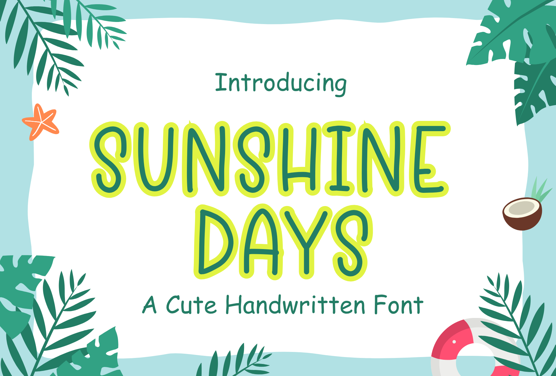 Sunshine Days Font