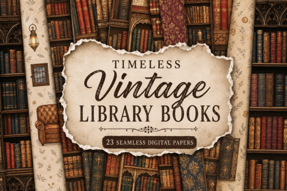 Timeless Vintage Library Books