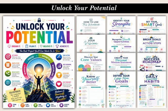 Unlock Your Potential | Printable Person