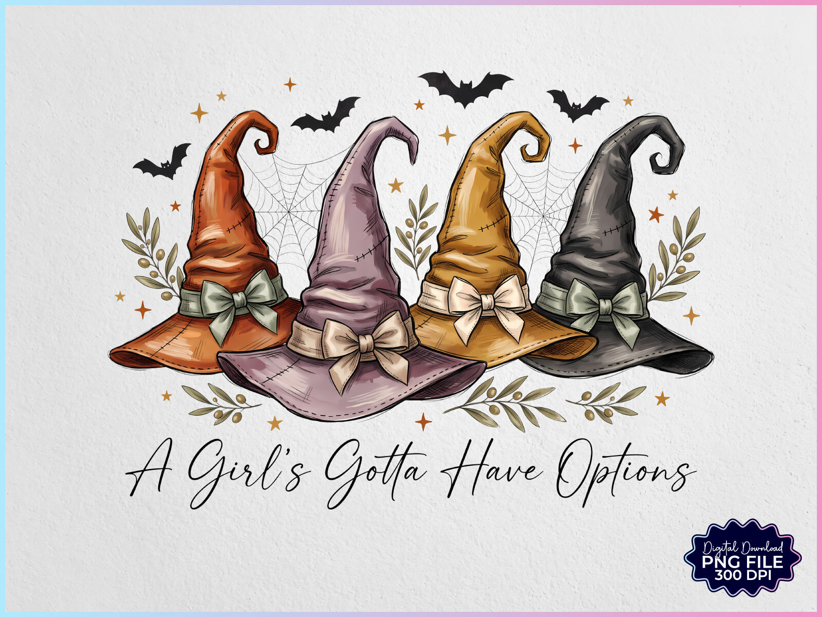 Vintage Witch Hat Halloween PNG