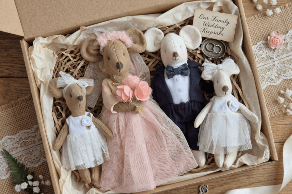 ๐ญ Wedding Mouse Family Sewing Pattern