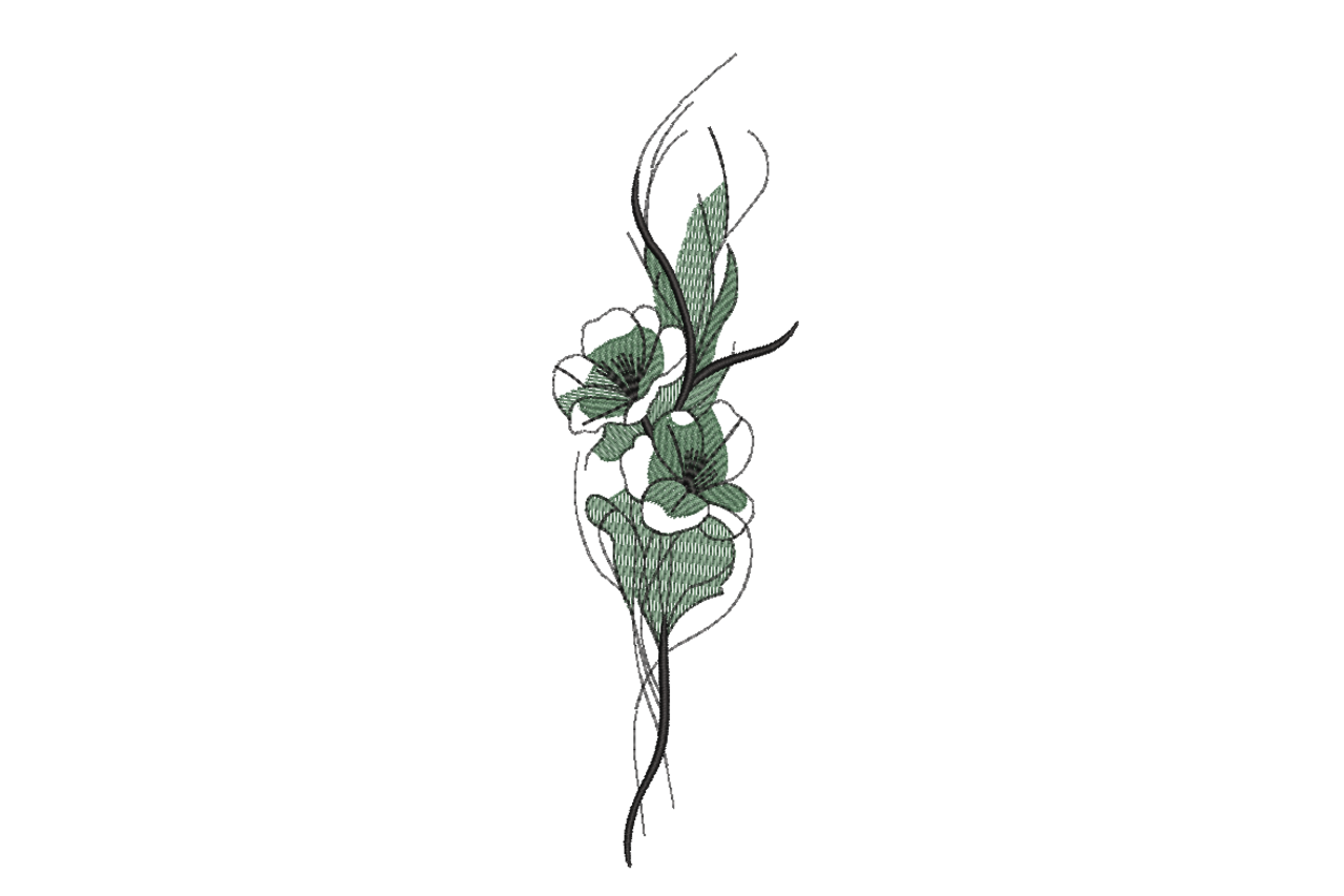 White Flower Stem