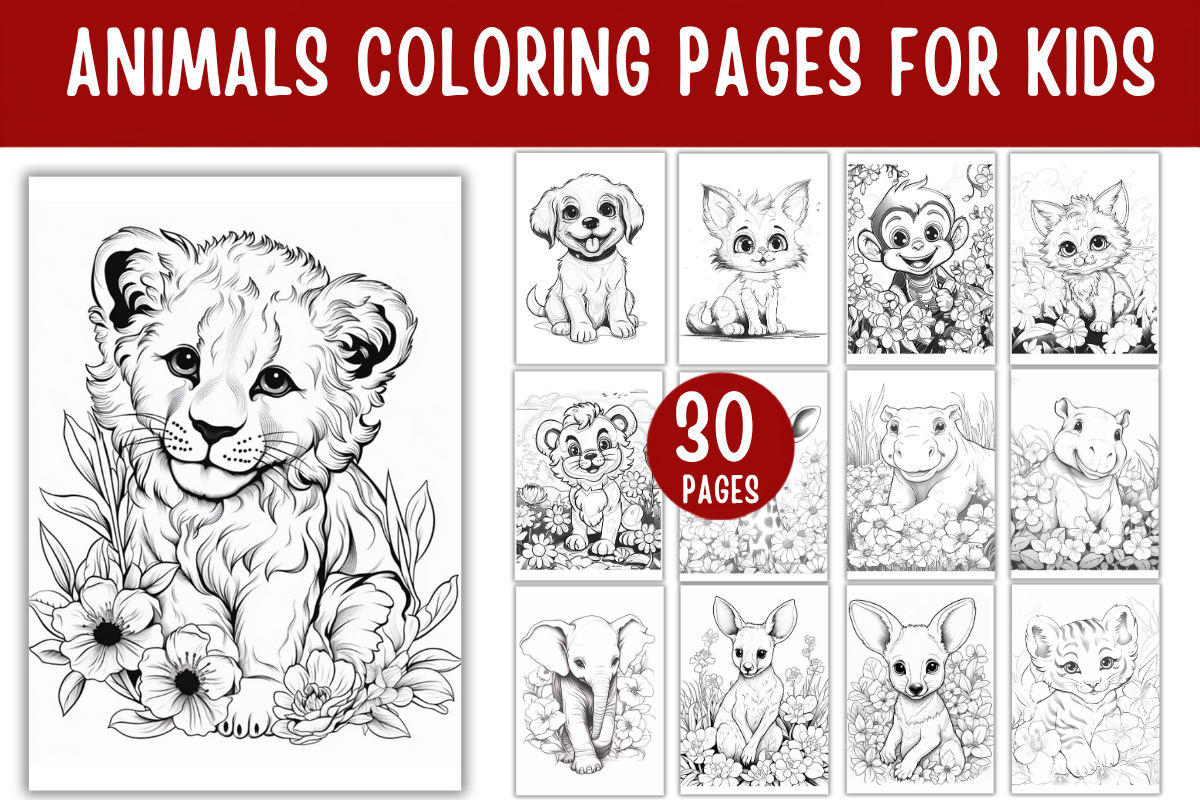 Animals Coloring Pages for Kids