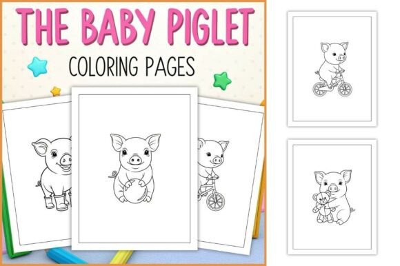 Baby Piglet Coloring Pages for Kids
