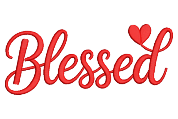 Blessed Embroidery Design