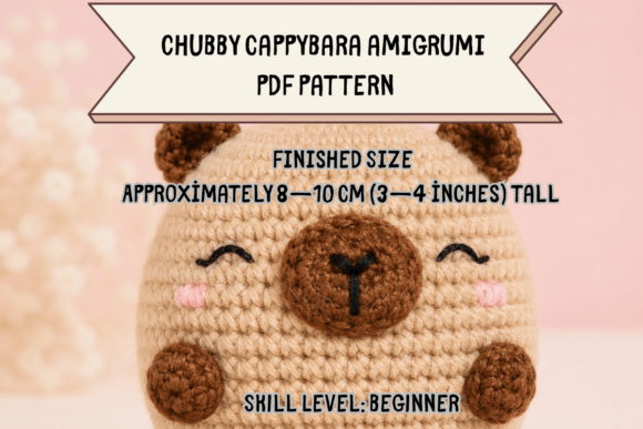 Chubby Capybara Amigrumi Pattern