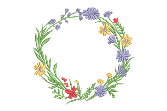 Colorful Floral Wreath