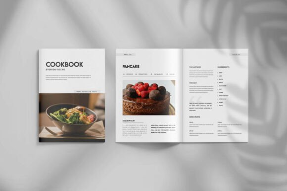 Cookbook Recipe Book Design Template