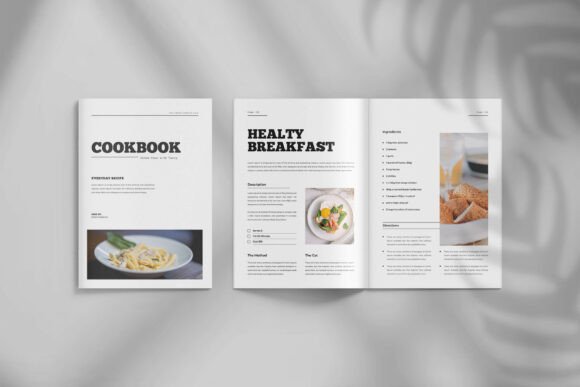 Cookbook Recipe Book Design Template